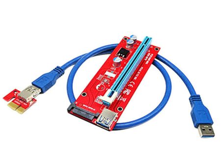 USB3.0 PCI-E PCI Express 1X to 16X Riser Card Adapter For Sale