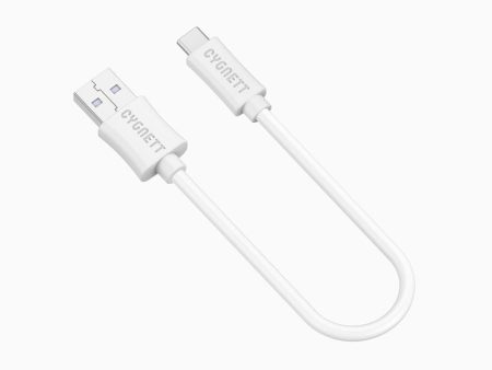 Cygnett 10cm USB-C to USB-A Cable in White CY2043PCUSA Hot on Sale