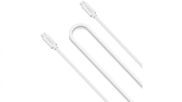 Cygnett LightSpeed 1m 3.1Gen2 USB-C to USB-C Cable White CY2045PCTYC Hot on Sale