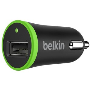 Genuine Belkin Single micro car charger with lightning Connector for Apple iPhone iPad in Black Discount