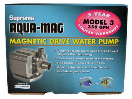 Supreme Aqua-Mag Magnetic Drive Water Pump Aqua-Mag 3 Pump (350 GPH) by Supreme Online