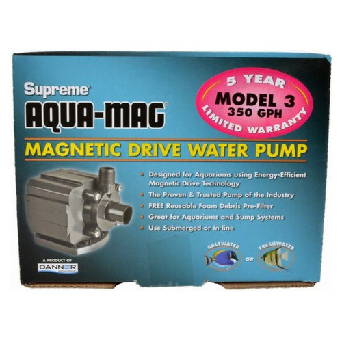 Supreme Aqua-Mag Magnetic Drive Water Pump Aqua-Mag 3 Pump (350 GPH) by Supreme Online